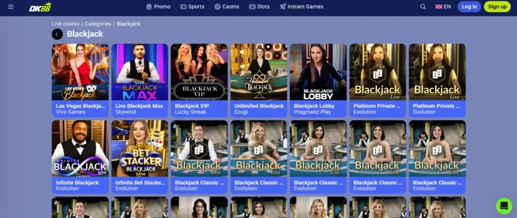 Blackjack Tables